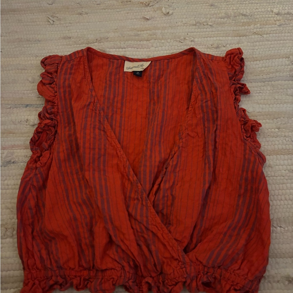 Universal Thread Red Ruffled Top